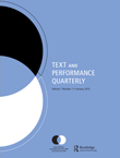 Text and Performance Quarterly Cover