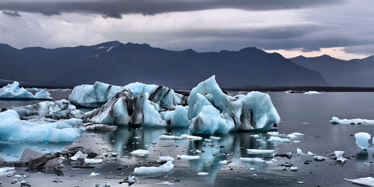Photo of melting glaciers