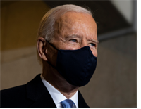 President Biden wearing a black face mask