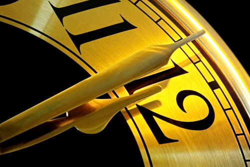 Photo - Gold Clock Face